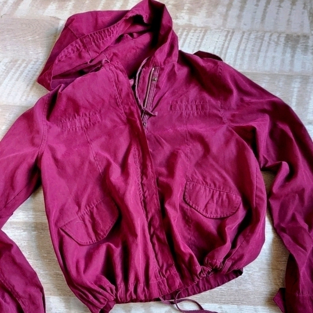 Cute Cropped Hooded Jacket